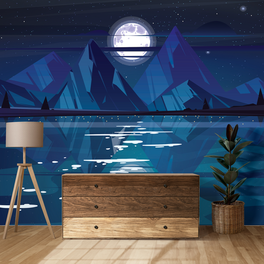 Illustrated nightscape