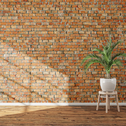 Orange brick wall