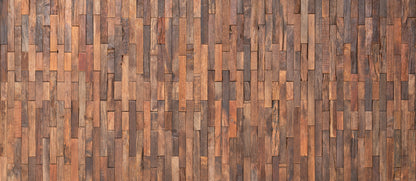 Reclaimed wood wall